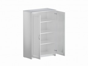 Тумба СИРИУС двухдверная высокая, цвет белый в Челябинске - chelyabinsk.mebel24.online | фото 3