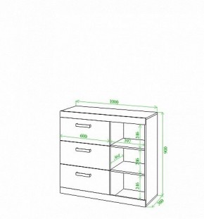 Тумба Toivo Км107 в Челябинске - chelyabinsk.mebel24.online | фото 2