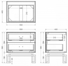 Тумбочка KFG085-NI в Челябинске - chelyabinsk.mebel24.online | фото 5