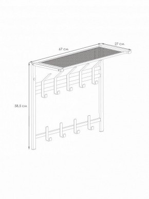 Вешалка-полка Торонто 22 в Челябинске - chelyabinsk.mebel24.online | фото 3