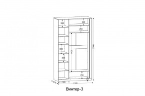 ВИНТЕР 3 Шкаф 3-х створчатый в Челябинске - chelyabinsk.mebel24.online | фото 2