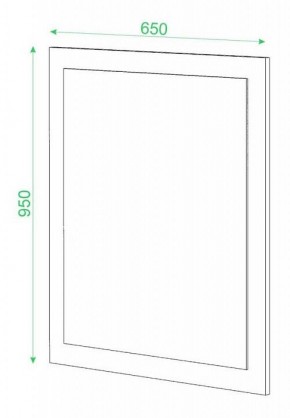 Зеркало настенное Домино в Челябинске - chelyabinsk.mebel24.online | фото 2